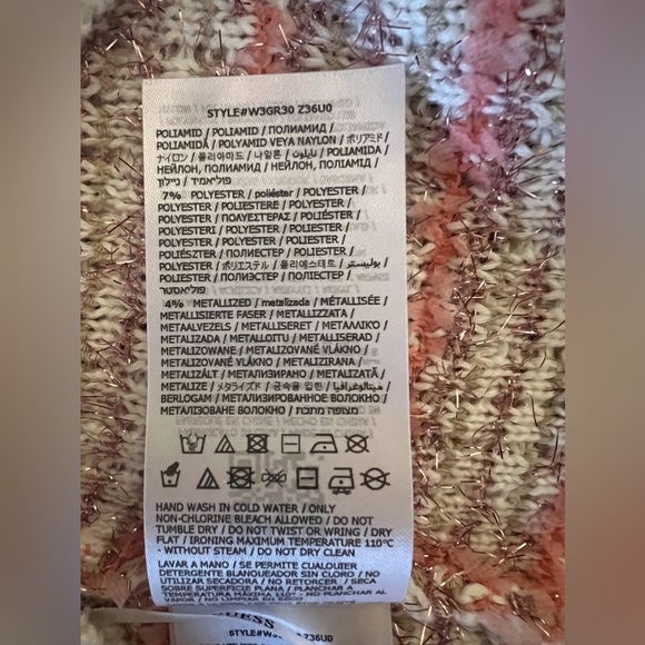 NWT GUESS Pink White Amy Tweed Cropped Tank Top Medium & Mini Skirt Small Set! - Picture 16 of 16